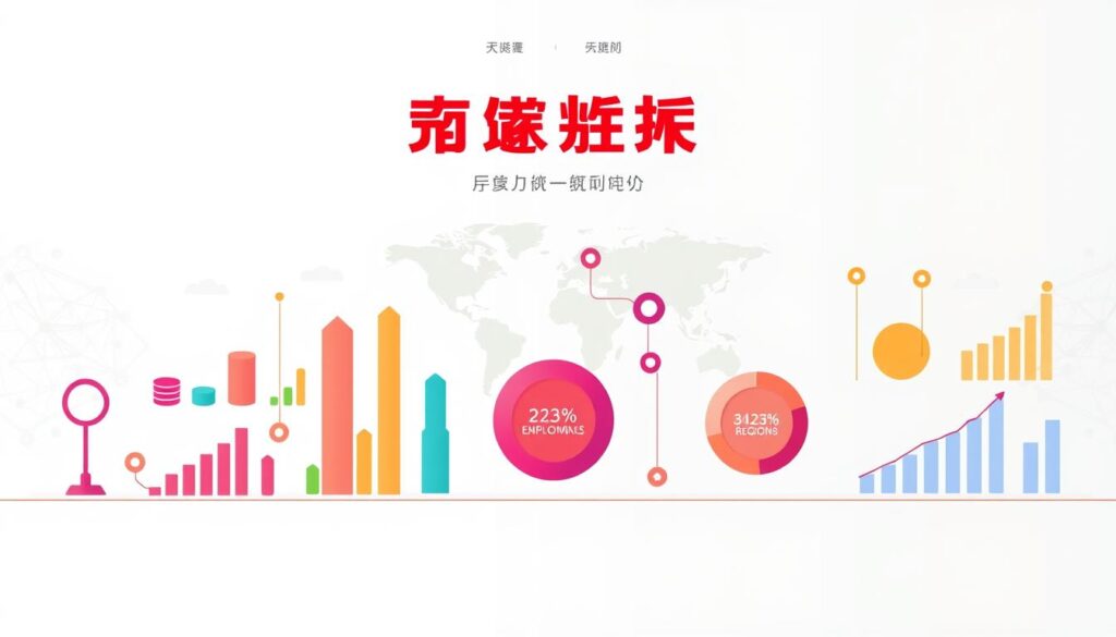 A vibrant, data-driven infographic showcasing "地域別採用情報" against a clean, minimalist backdrop. In the foreground, a series of sleek, color-coded icons and charts presents employment data across different regions, inviting the viewer to explore the nuances of the job market. The middle ground features stylized maps with data points highlighting key hiring hubs, while the background maintains a sense of professional, corporate elegance with subtle patterns and muted tones. The overall composition strikes a balance between informative clarity and visual appeal, creating an impactful illustration to complement the article's "校務員になるためのガイド" content.
