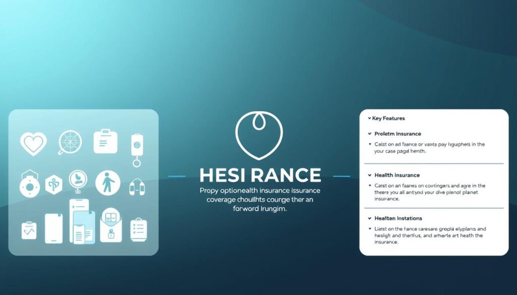 A sleek, modern healthcare interface showcasing the options for health insurance coverage. In the foreground, a stylized graphic depicts various medical icons and symbols, representing the different plans and benefits available. The middle ground features clean, minimalist UI elements with clear, informative labels detailing the key features of each insurance choice. The background is a subtle gradient, creating a professional, trustworthy atmosphere. Soft, directional lighting highlights the details, giving the scene a sense of depth and clarity. The overall composition conveys a sense of informed decision-making, guiding the viewer through the important considerations for selecting the right health insurance plan.