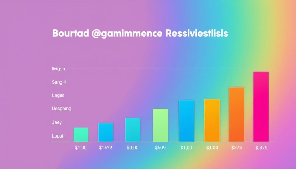 A vibrant and informative data visualization showcasing the annual income comparison between different types of graphic designers. Set against a clean, minimalist background, the image features a neatly organized bar chart or infographic highlighting the respective salaries. The visualization should be rendered with a crisp, modern aesthetic, using a color palette that is visually striking yet professional. The overall tone should be one of clarity and authority, conveying the key insights about the earning potential within the graphic design industry.