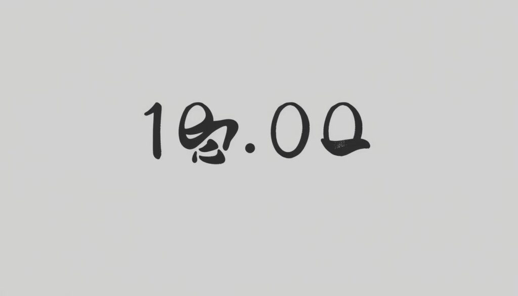 An elegant minimalist illustration of the Japanese currency "10,000 yen", rendered in a crisp, modern calligraphic style. The characters are rendered in a deep, luxurious charcoal shade, with subtle variations in tone and line weight to create depth and texture. The background is a serene, muted gradient, allowing the calligraphy to take center stage. The composition is balanced and symmetrical, exuding a sense of stability and professionalism. The overall mood is one of understated sophistication, suitable for illustrating the salary range of an actuary in Japan.