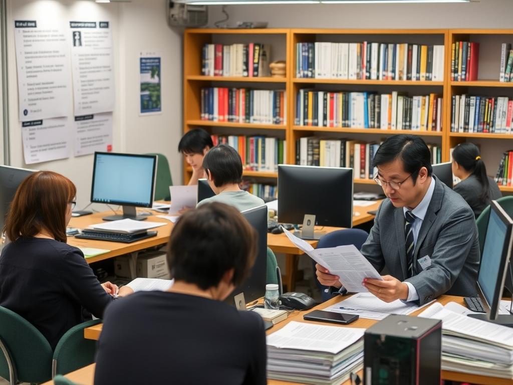 ライターがコンテンツ制作をしている様子 ライターがコンテンツ制作をしている様子