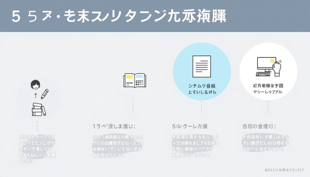 フリーランス転身の5ステップ図解