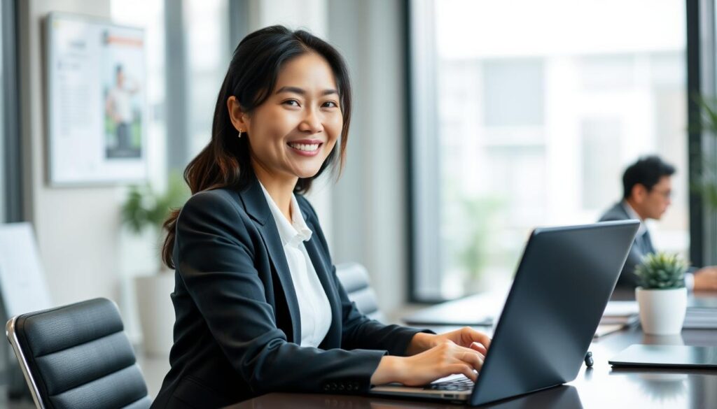 転職に成功した30代女性のイメージ