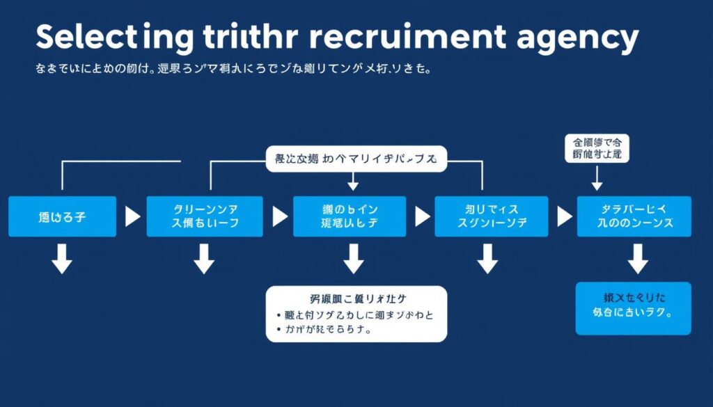 転職エージェント選定のフローチャート図