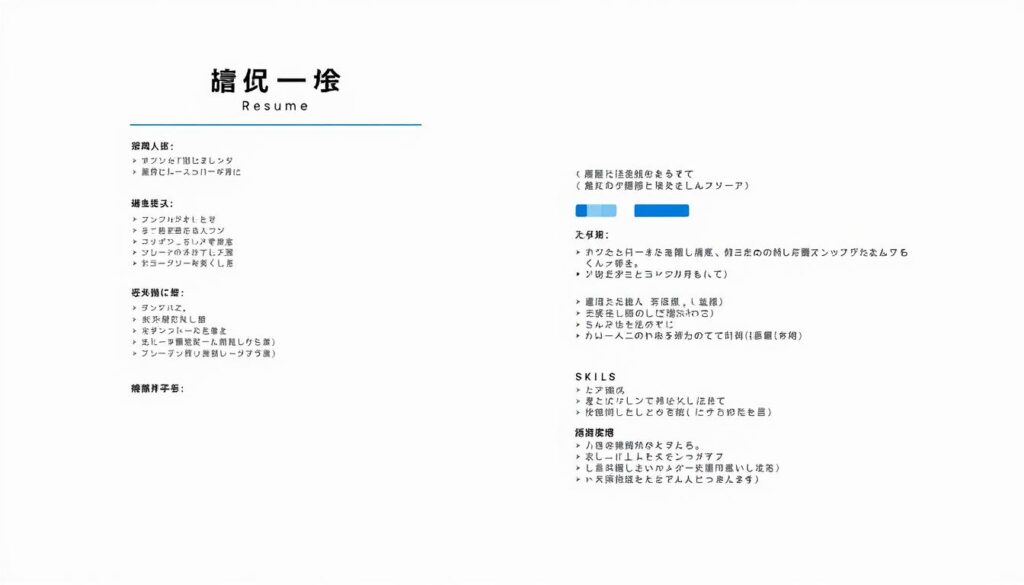 職務経歴書のテンプレートと作成例 職務経歴書のテンプレートと作成例