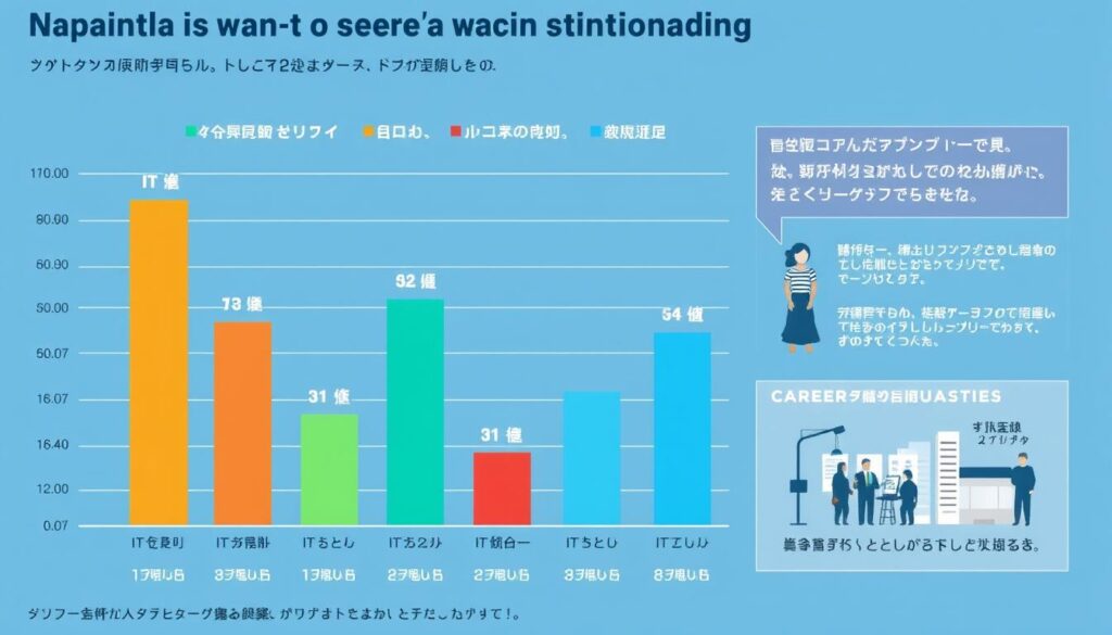 人手不足が深刻な業界のグラフとフリーター 未経験からの転職機会