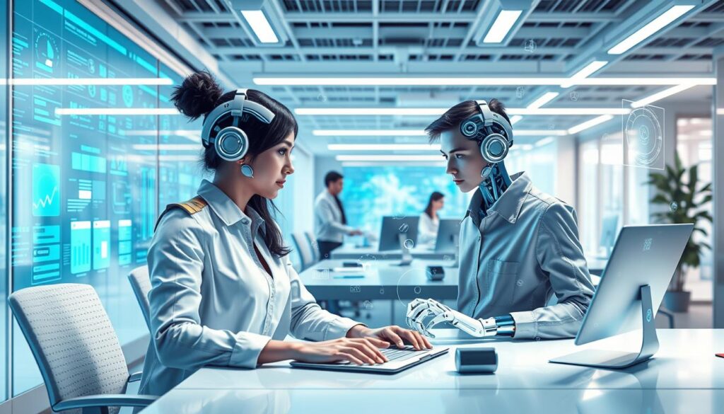 AIと共に働く未来の総務職のイメージ AIと共に働く未来の総務職のイメージ