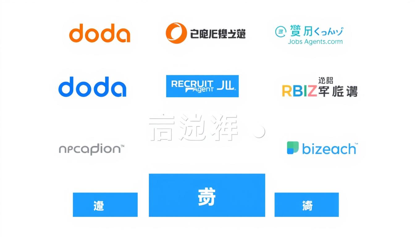 様々な転職サイトのロゴと「転職サイト比較ランキング」というテキストが表示された画像