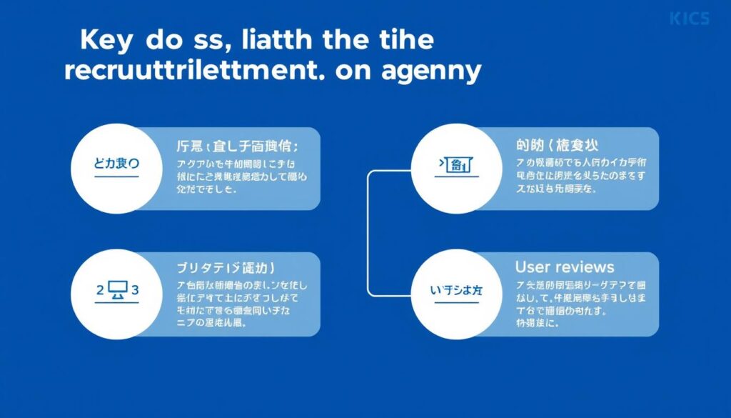 転職エージェント選びの5つのポイントを図解した画像