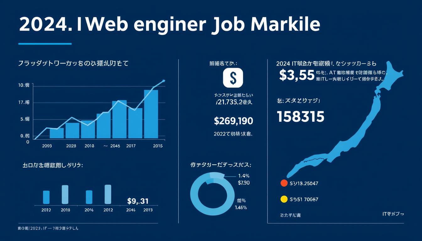 2024年のIT Webエンジニア 転職事情を示すグラフとデータ