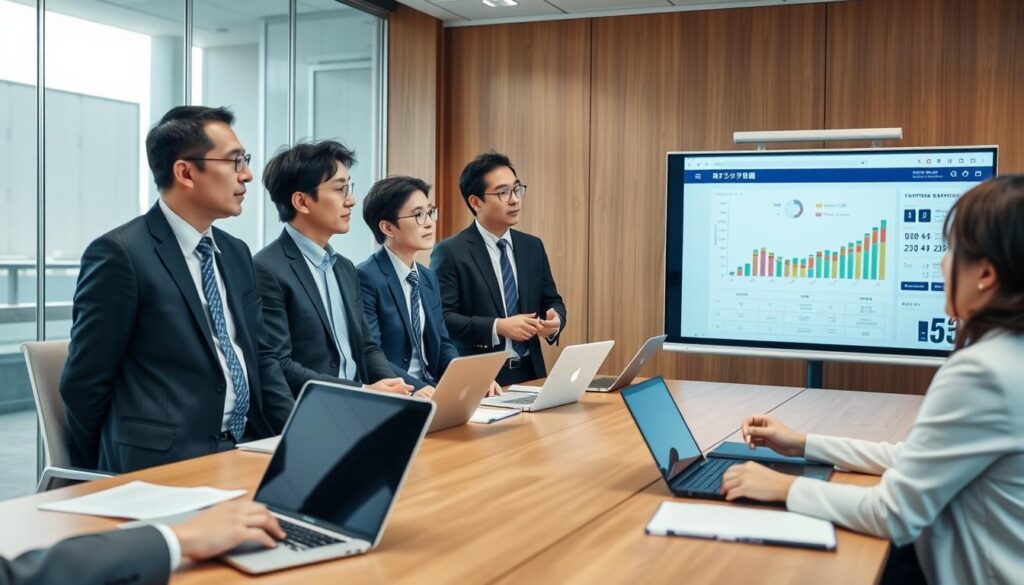 コンサルティング業務を行う30代のプロフェッショナル