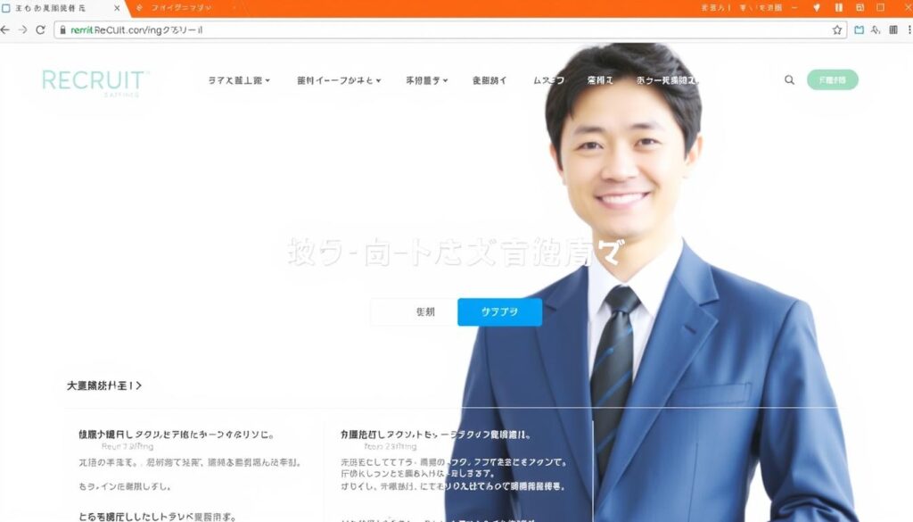 リクルートスタッフィングの公式サイトイメージ