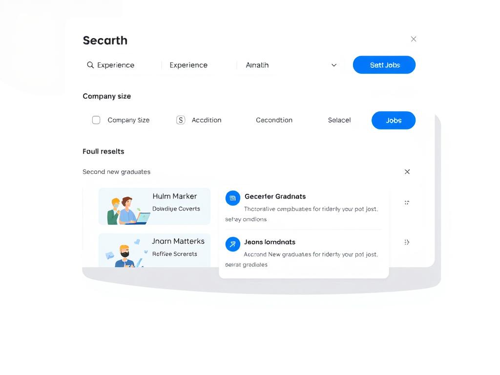 転職サイトの求人検索効率化のポイントを示す図