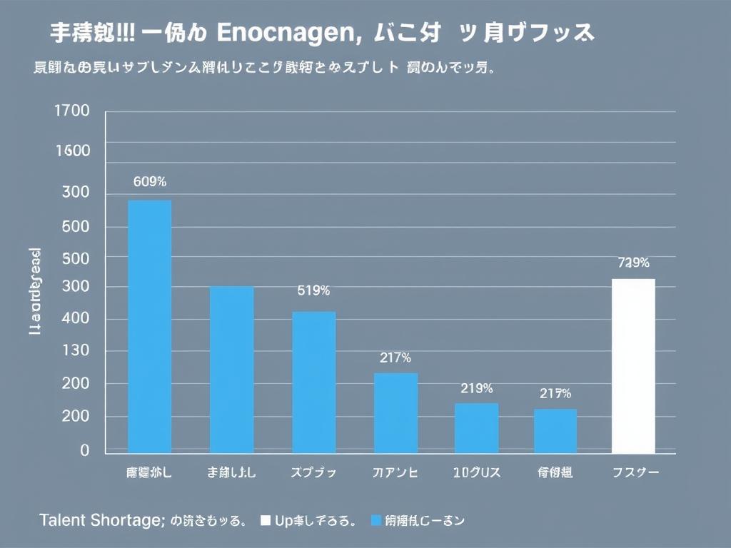 業界別の営業職人材不足指数を示すグラフ 業界別の営業職人材不足指数を示すグラフ