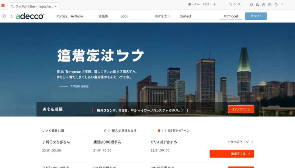 アデコの公式サイトイメージ