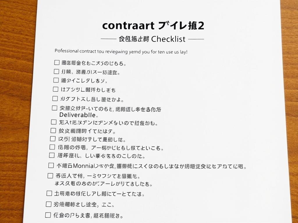 契約書チェックリストと注意点 契約書チェックリストと注意点