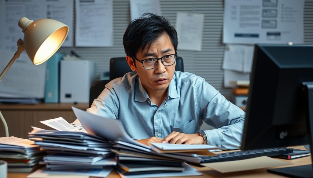 転職準備不足で悩む30代男性のイメージ
