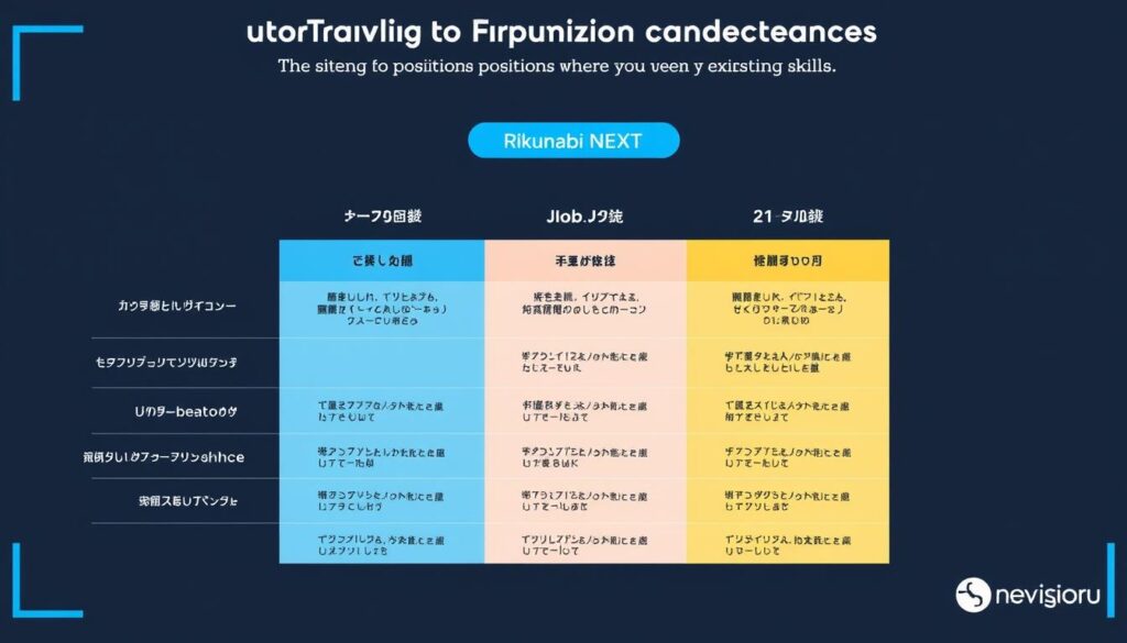 即戦力求人探しタイプにおすすめの転職サイト比較図