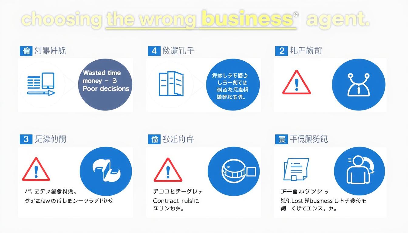 エージェント選びの失敗による影響を示す図表