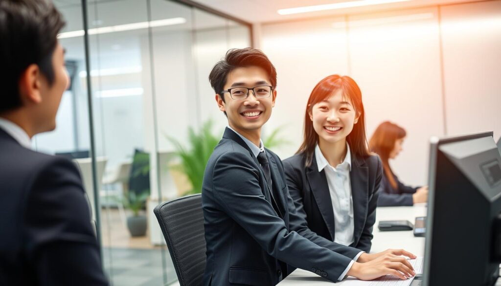 20代の転職成功を祝う若者たちのイメージ。20代転職戦略を実践して成功した様子。