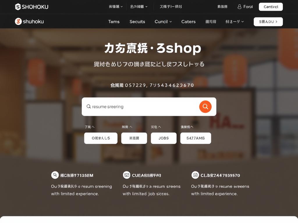 就職Shopのサイトイメージと特徴