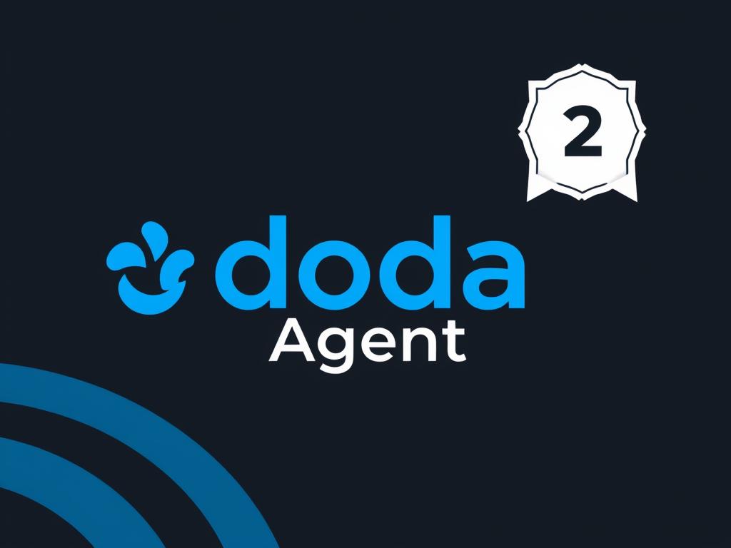 dodaエージェントのロゴと転職サイト比較ランキングで2位の表示 dodaエージェントのロゴと転職サイト比較ランキングで2位の表示