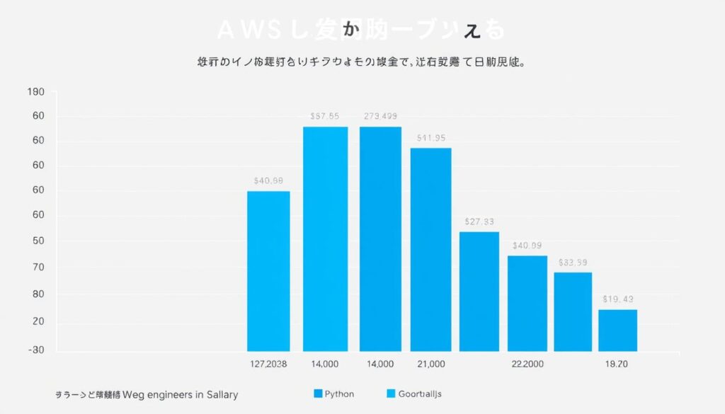 IT Webエンジニアの技術スタック別年収比較グラフ