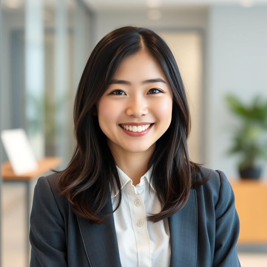 フリーターから事務職へ転職した女性のイメージ