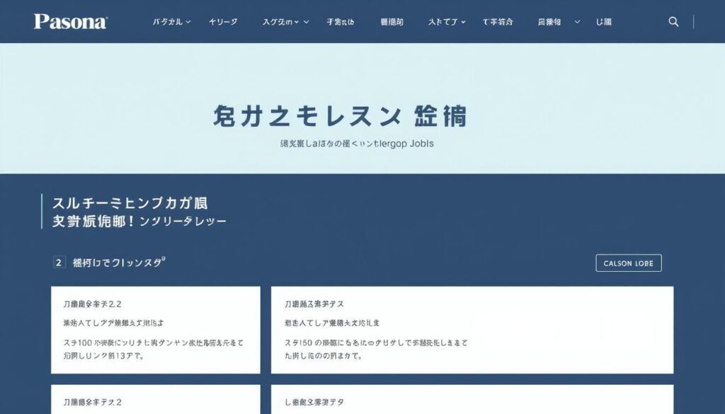 パソナの公式サイトイメージ