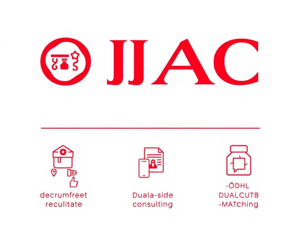 JACリクルートメントのロゴとサービス内容を示す画像