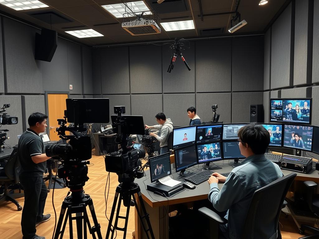 映像クリエイターが編集作業をしている様子 映像クリエイターが編集作業をしている様子