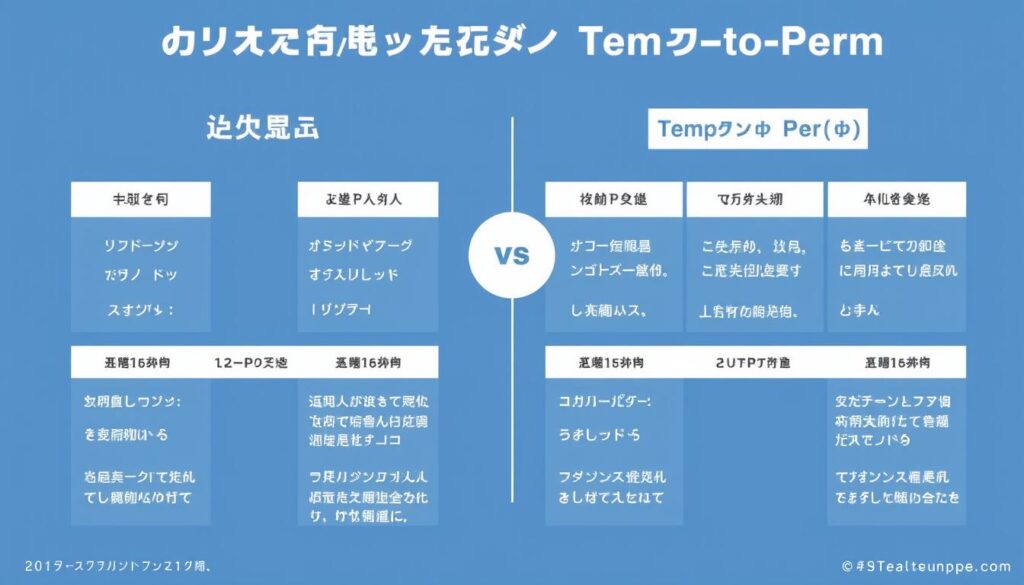 派遣と紹介予定派遣の違いを示す図解